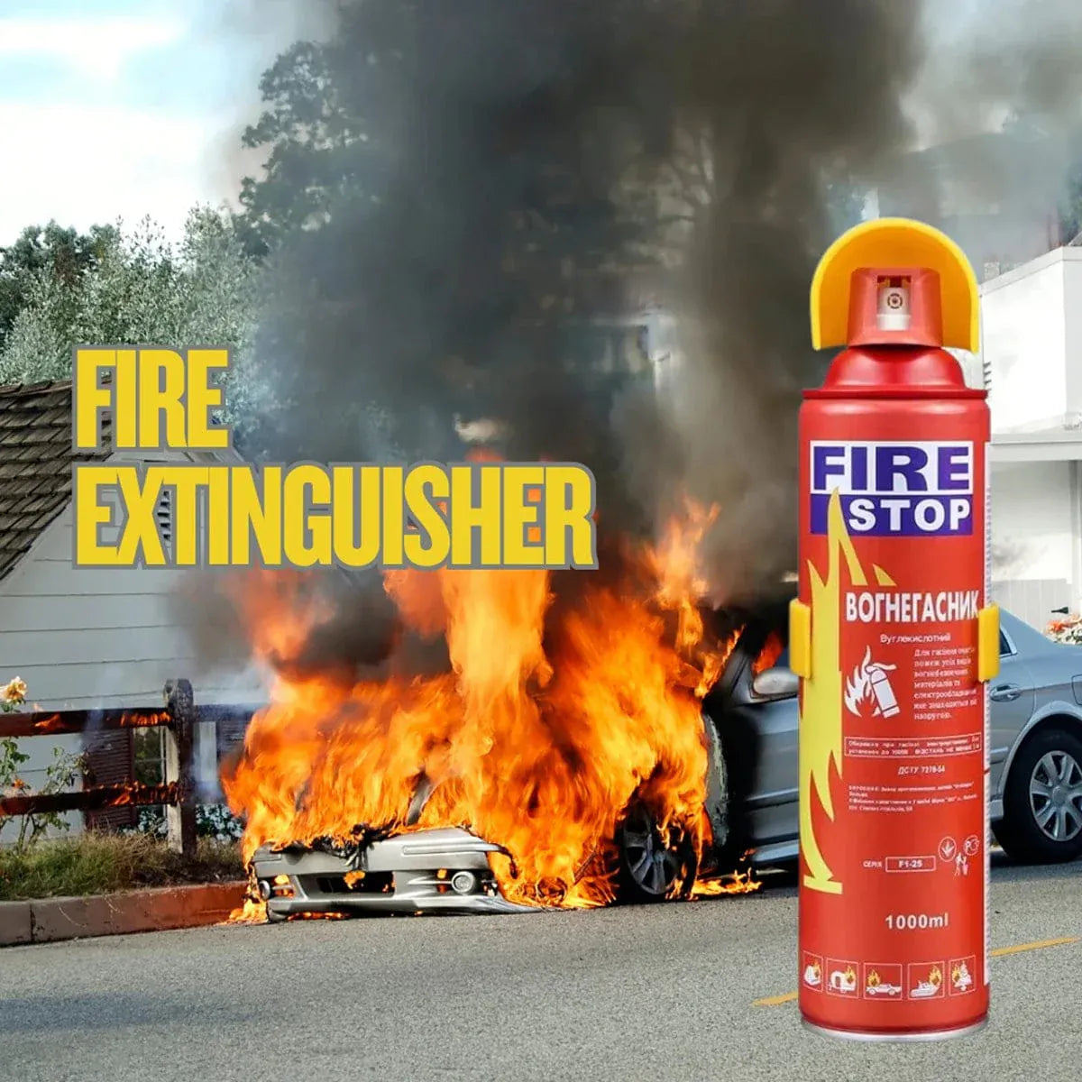 BONDABOU MARKET 🔥 Extincteur Portatif en Spray – Protection Instantanée Contre le Feu 🔥